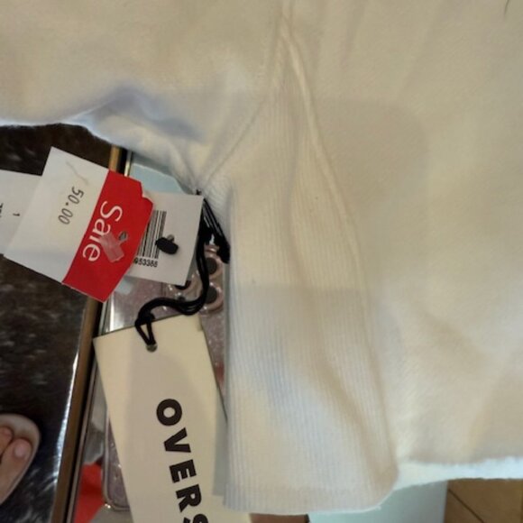 NWT TNA Cozy AF White Cropped Hoodie - Size 1 (XS/S) - Picture 7 of 8